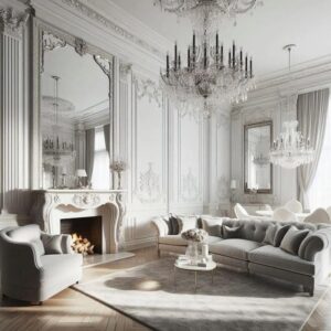 چیدن مبل ۸ نفره در پذیرایی مربع