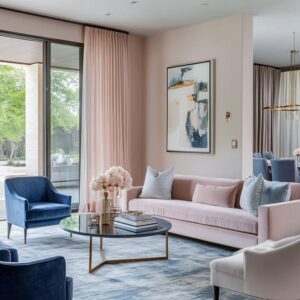 چیدن مبلمان ۸ نفره در پذیرایی مربع