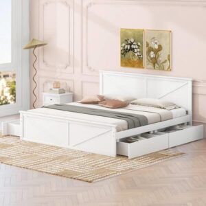 تخت خواب دخترانه سفید