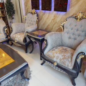 مبل کلاسیک طوسی سبز