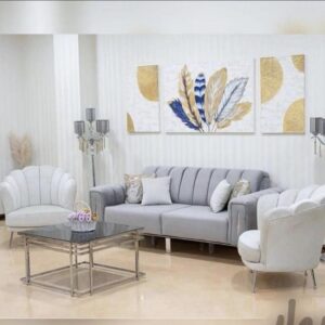 مبل راحتی صدفی طوسی